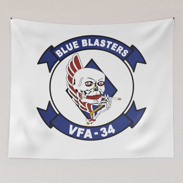 Item preview, US Navy VFA-34 Blue Blasters Squadron Emblem designed and sold by CharlieDesings.
