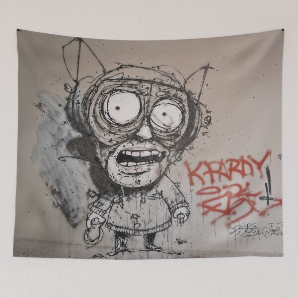 Item preview, Graffiti Character with Large Glasses designed and sold by DavidePoggio.