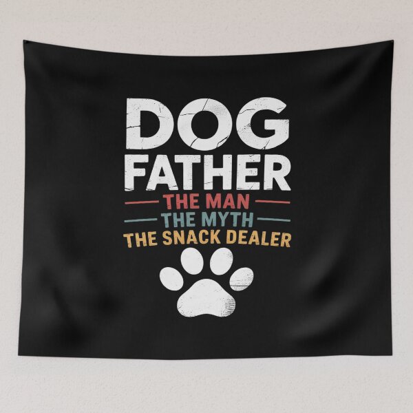 Item preview, Mens Dogfather Man The Myth The Snack Dealer Father's Day Dog Fun  designed and sold by FadeOfThrone.