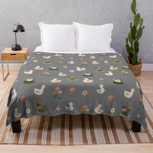 Item preview, Ducks & Lily Pads on Gray designed and sold by KSimpson838.