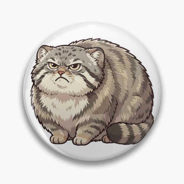 Item preview, Absolute Unit – Chonky Grumpy Pallas Cat designed and sold by Petzzz.