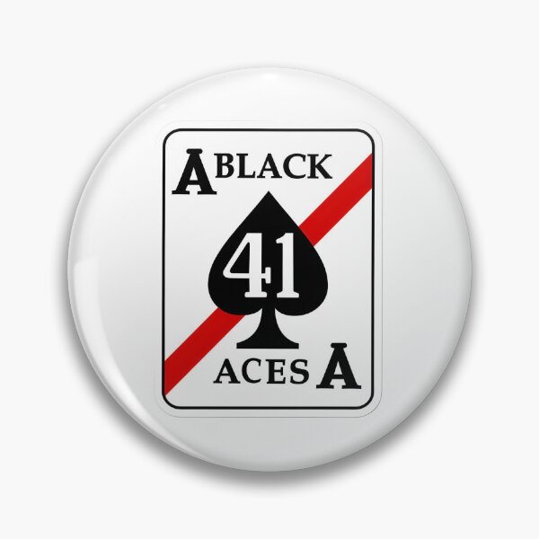 Item preview, US Navy VFA-41 Black Aces Squadron Emblem designed and sold by CharlieDesings.