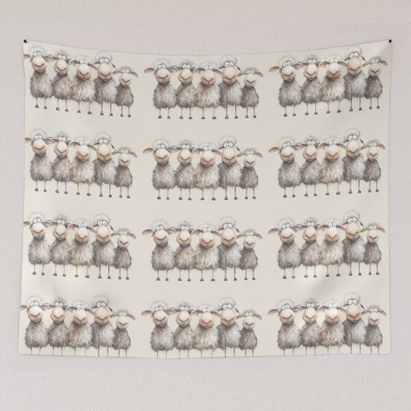 Item preview, Gorgeous Sheep ' Counting Sheep’ BY SHiRLeY MacARTHuR designed and sold by Shirley MacArthur Art.