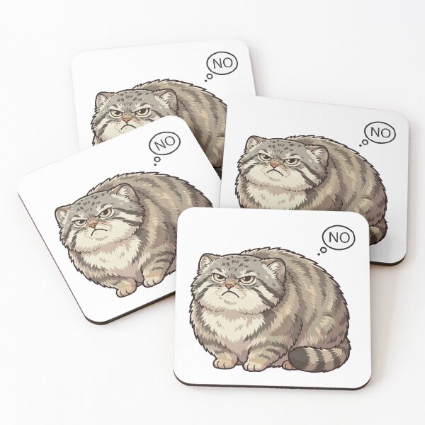 Item preview, Current Mood: No – Grumpy Manul Floofball designed and sold by Petzzz.