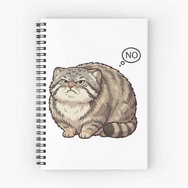 Item preview, Current Mood: No – Grumpy Manul Floofball designed and sold by Petzzz.