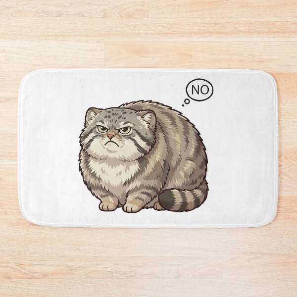 Item preview, Current Mood: No – Grumpy Manul Floofball designed and sold by Petzzz.