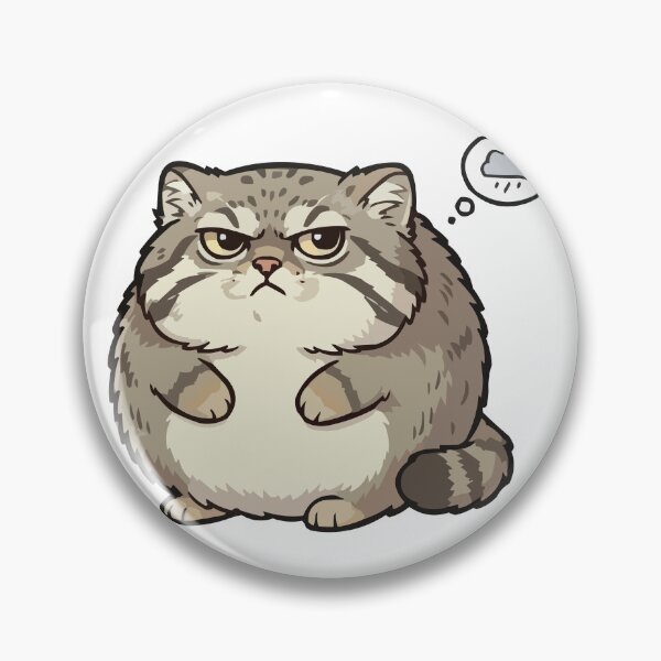 Item preview, Round & Grumpy – The Chonky Pallas's Cat Aesthetic designed and sold by Petzzz.