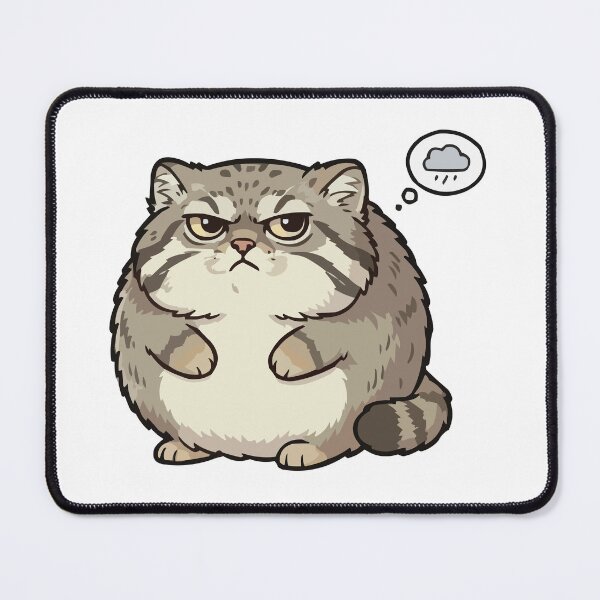 Item preview, Round & Grumpy – The Chonky Pallas's Cat Aesthetic designed and sold by Petzzz.