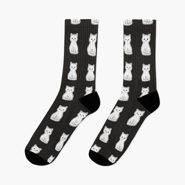 Item preview, Minimalist White Cat Silhouette – Cute Cat Illustration designed and sold by EchopawCo.
