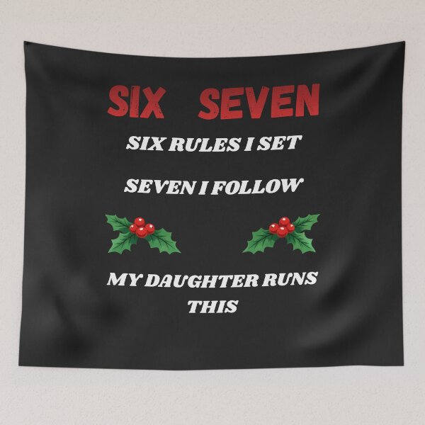 Item preview, Six Seven Christmas Dad – Funny Holiday Dad Quote Design designed and sold by ArtSpark Studio.