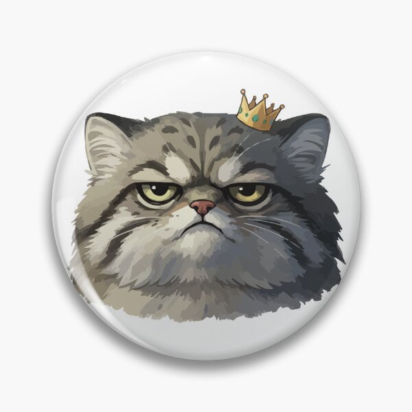 Item preview, Don't Mess With The Floof – Angry Chonky Manul Cat designed and sold by Petzzz.