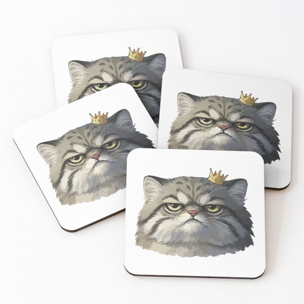 Item preview, Don't Mess With The Floof – Angry Chonky Manul Cat designed and sold by Petzzz.