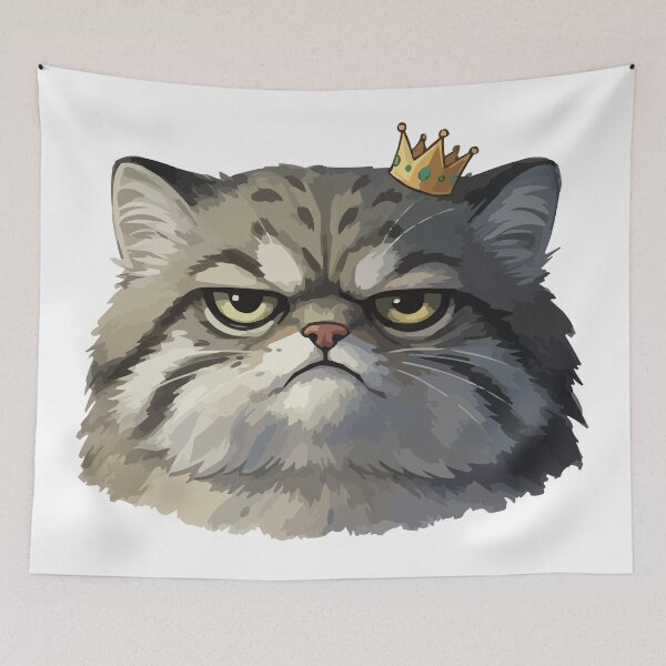 Item preview, Don't Mess With The Floof – Angry Chonky Manul Cat designed and sold by Petzzz.