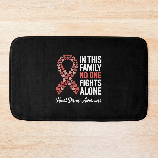 Item preview, In This Family No One Fights Alone Heart Disease Awareness  designed and sold by AquaKiev.