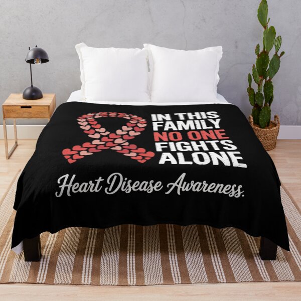 Item preview, In This Family No One Fights Alone Heart Disease Awareness designed and sold by AquaKiev.