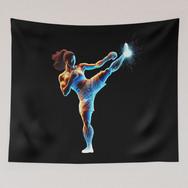 Item preview, Battle Flow - Kickboxing Designs designed and sold by RockitBaby.