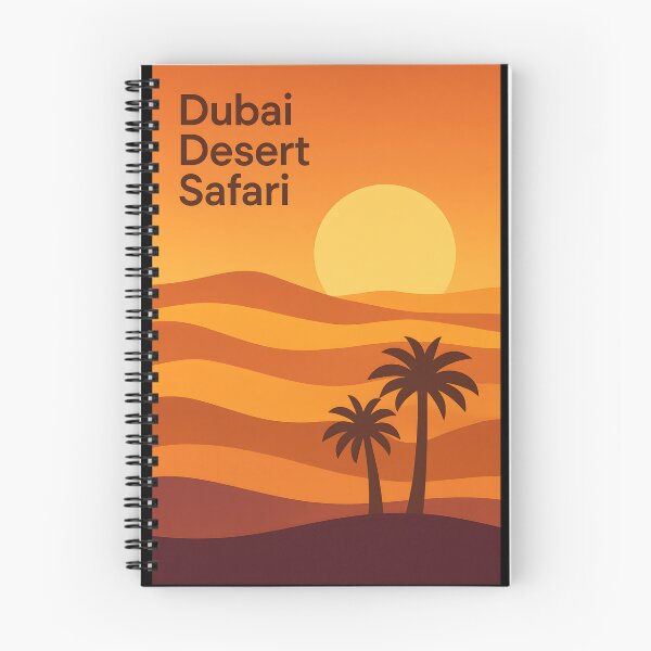Item preview, Dubai Desert Safari Gradient Vista Poster - Glowing Sun Disc designed and sold by Cosmopolis.
