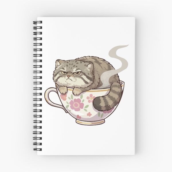 Item preview, Grumpy Pallas Cat Sticker – Funny Chonky Wild Cat designed and sold by Petzzz.