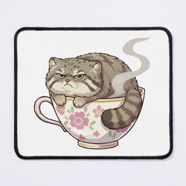 Item preview, Grumpy Pallas Cat Sticker – Funny Chonky Wild Cat designed and sold by Petzzz.