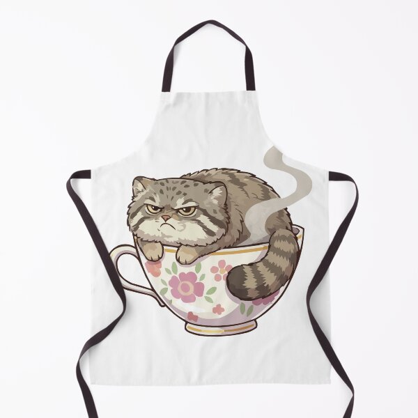 Item preview, Grumpy Pallas Cat Sticker – Funny Chonky Wild Cat designed and sold by Petzzz.