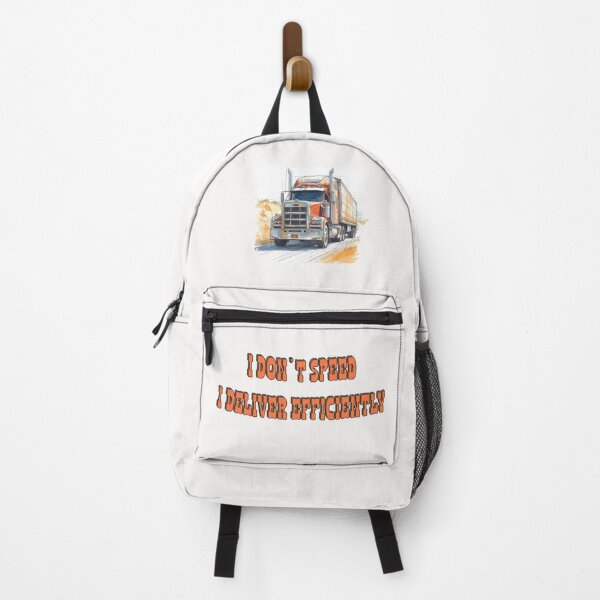 Item preview, I Don’t Speed, I Deliver Efficiently – Truck Driver Humor Illustration designed and sold by TestudoDesign.