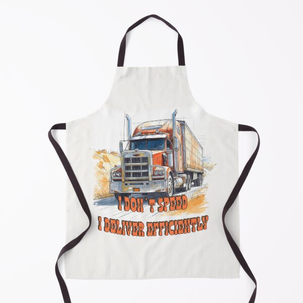 Item preview, I Don’t Speed, I Deliver Efficiently – Truck Driver Humor Illustration designed and sold by TestudoDesign.