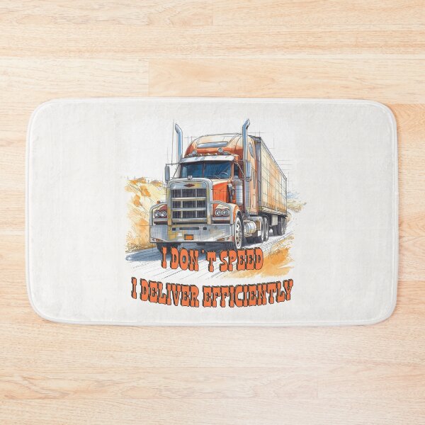 Item preview, I Don’t Speed, I Deliver Efficiently – Truck Driver Humor Illustration designed and sold by TestudoDesign.