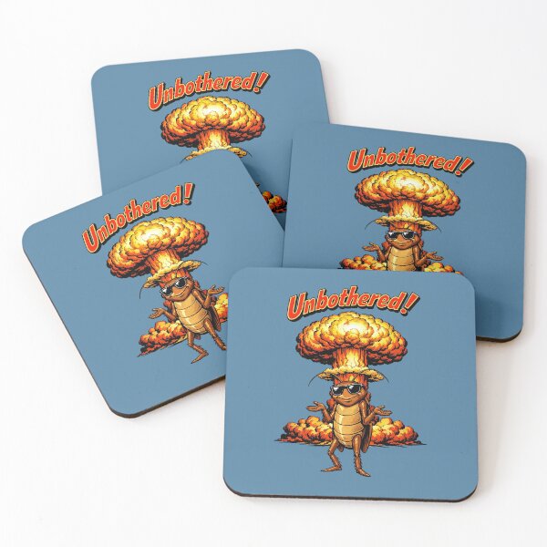 Item preview, Unbothered Cockroach Meme – Funny Dark Humor Cartoon Design designed and sold by The Devil's Bargain.