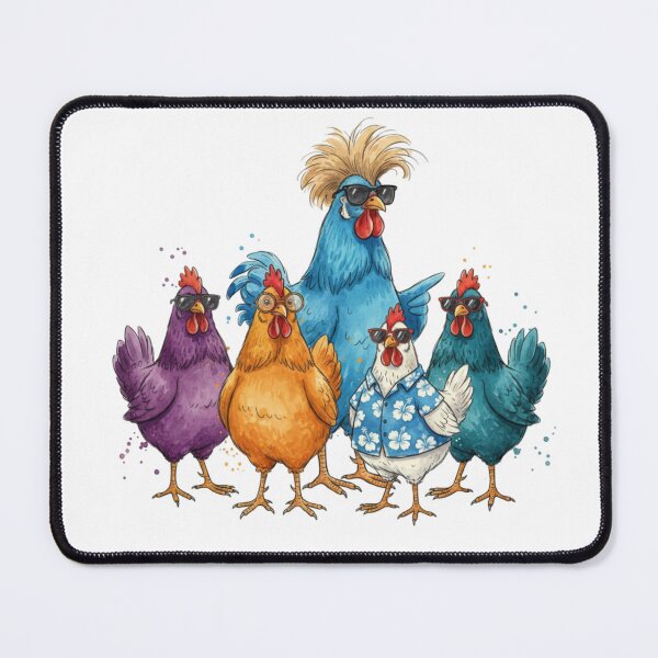 Item preview, The Cool Gang, Hilarious Chickens, Staring You Down, funny chickens, funnyfits70, Humor, Funny, retro, vintages, funny quotes, animal humor, designed and sold by FunnyFits70.