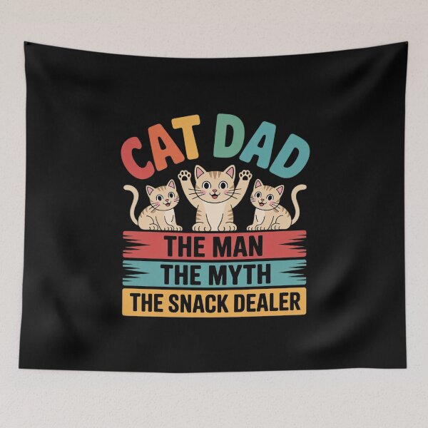 Item preview,  Cat Dad The Man Myth Snack Dealer Fathers Day  designed and sold by FadeOfThrone.