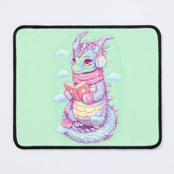 Item preview, Book Dragon Sticker – Fantasy Reading Lover Illustration designed and sold by Quietest Riot.