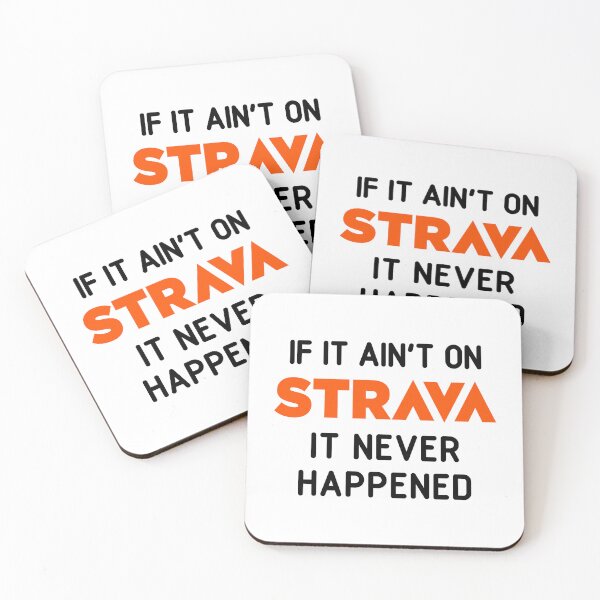 Item preview, If It Ain't On Strava It Never Happened Funny Cycling Running Gift | Classic Quote for Cyclists, Runners, & Garmin Users obsessed with KOM, QOM, and Tracking Every Mile designed and sold by BMLprint ⭐⭐⭐⭐⭐.