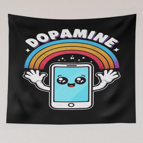 Item preview, Cheerful Dopamine Smartphone Rainbow Design – Digital Joy, Tech Addiction, Mental Health Awareness designed and sold by Bright Nest Studio.