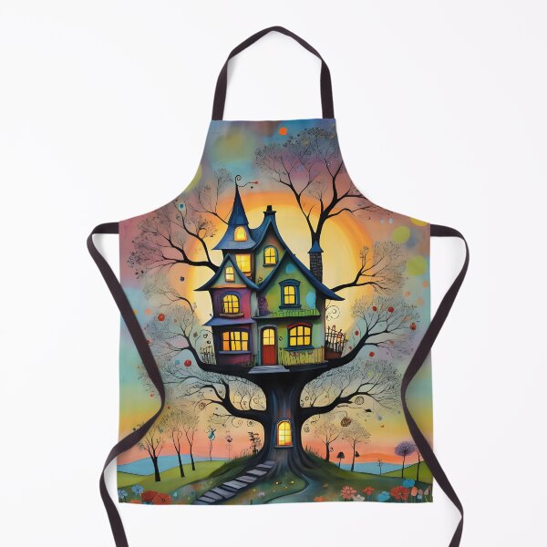 Item preview, Surreal Tree House At Sunset designed and sold by ByNicoleSara.