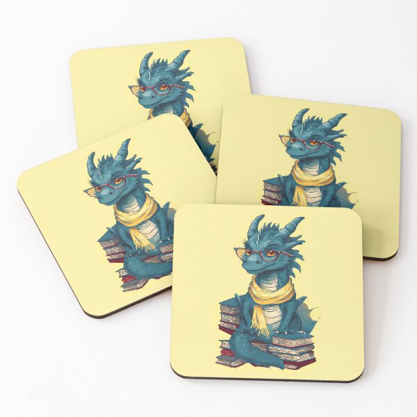 Item preview, Book Dragon Sticker – Fantasy Reading Lover Illustration designed and sold by Quietest Riot.