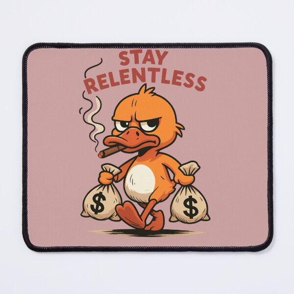 Item preview, Stay Relentless Duck Illustration | Hustle Mindset Funny Unisex T-Shirt designed and sold by MUKUND FASHION DESIGN.