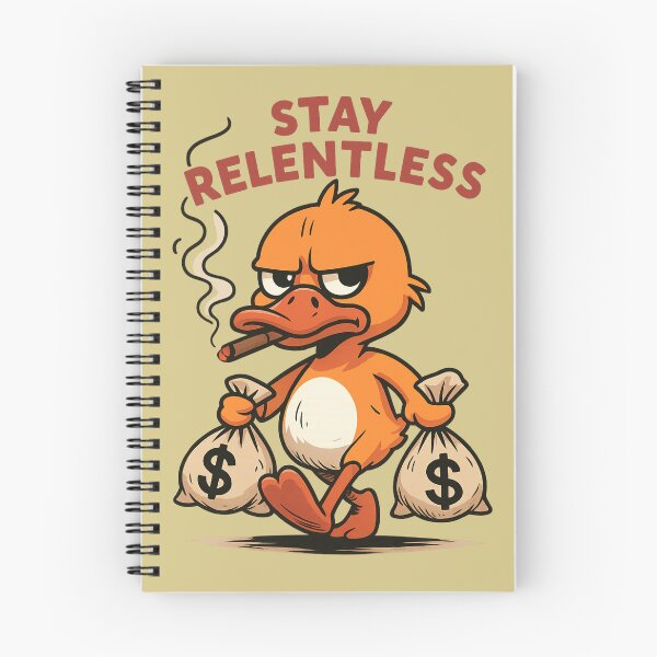 Item preview, Stay Relentless Duck Illustration | Hustle Mindset Funny Unisex T-Shirt designed and sold by MUKUND FASHION DESIGN.
