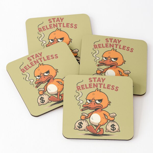 Item preview, Stay Relentless Duck Illustration | Hustle Mindset Funny Unisex T-Shirt designed and sold by MUKUND FASHION DESIGN.