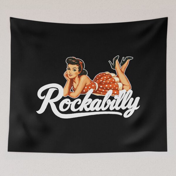 Item preview, Rockabilly classic car pin-up girl hood retro vintage gift designed and sold by Pineapple-Tree.