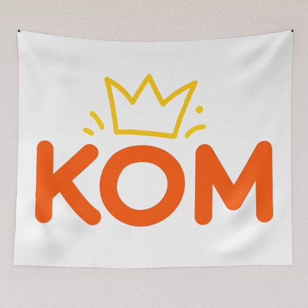 Item preview, KOM King of the Mountain Cycling Gift for Strava Athletes | Dominating Segment Leaderboard Record Holders | Funny Gift for Competitive Road Cyclists and MTB Riders designed and sold by BMLprint ⭐⭐⭐⭐⭐.
