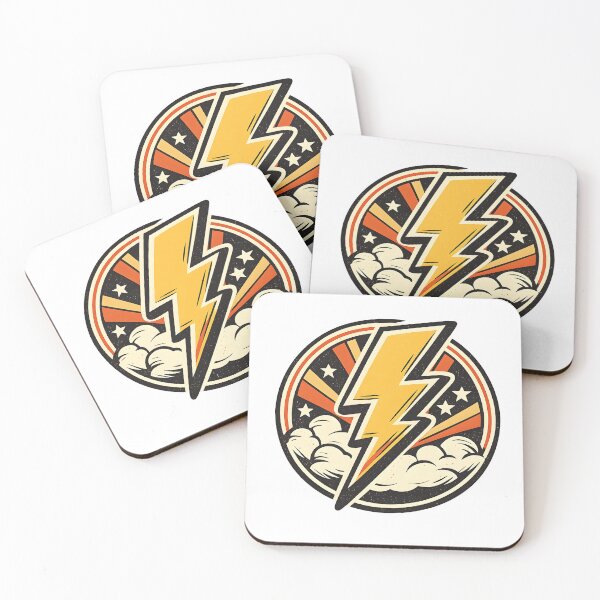 Artikelvorschau, Vintage Thunder – Retro-Blitz-Logo entworfen und verkauft von Dax Studio.