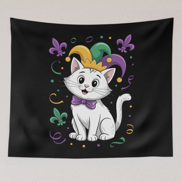 Item preview, Mardi Gras Cat designed and sold by sterabamineh.