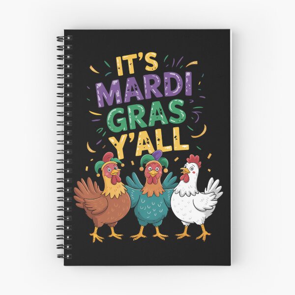 Item preview, Mardi Gras Chickens Funny Farmer designed and sold by sterabamineh.