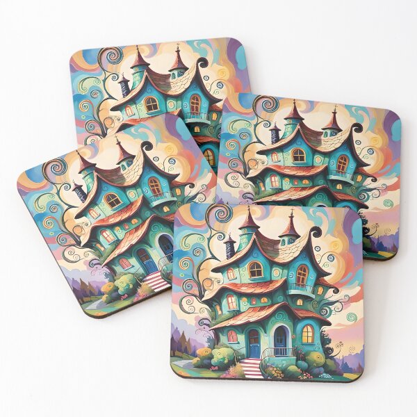 Item preview, Whimsical House Against A Colorful Sky designed and sold by ByNicoleSara.