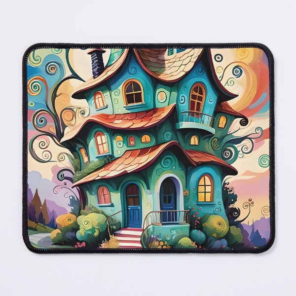 Item preview, Whimsical House Against A Colorful Sky designed and sold by ByNicoleSara.