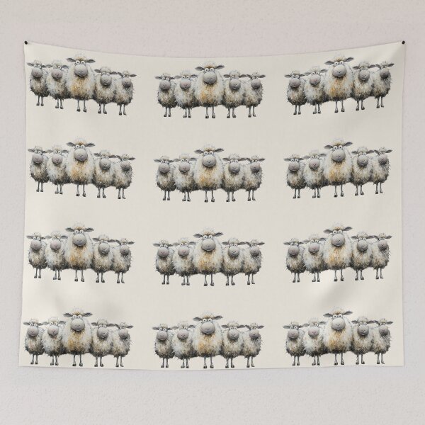 Item preview, Gorgeous Sheep ' The Back to Bed Sheep’ BY SHiRLeY MacARTHuR designed and sold by Shirley MacArthur Art.