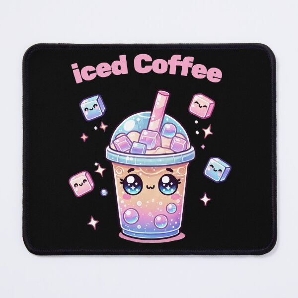 Item preview, Iced Coffee – Cute Kawaii Pastel Drink Art designed and sold by Smile-AlNo.