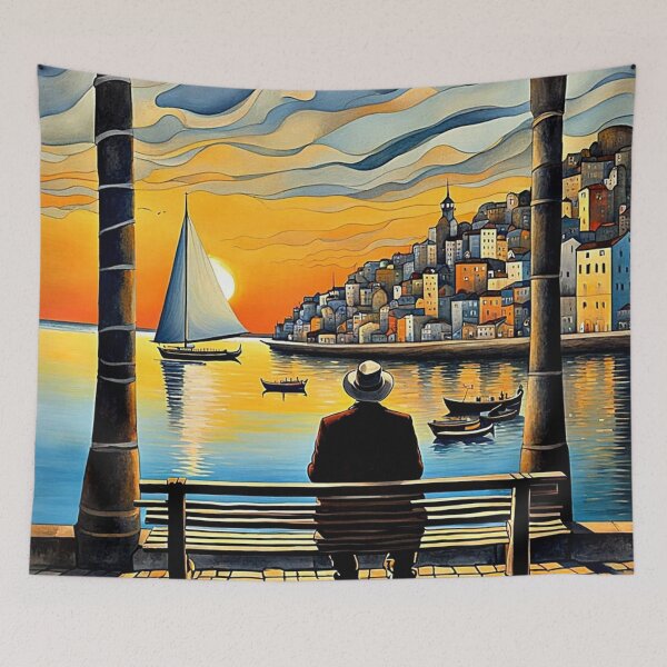 Item preview, Watching the sunset 1 designed and sold by George Hutton Hunter.