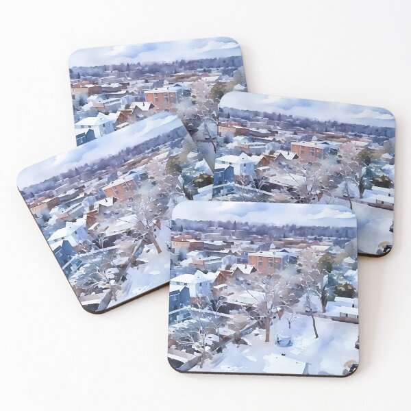 Item preview, Snowy Neighbourhood designed and sold by RCWatercolours.
