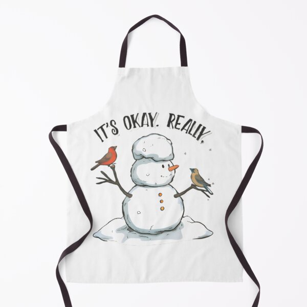 Item preview, Funny Snowman Crewneck It's Okay Really designed and sold by Thread&Fable.